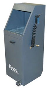 Royal Products' Part Blow-Off Station is a portable parts cleaning station for machined metal parts:  work pieces & other components. 