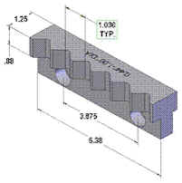 SOLIDMAX # U6-1.03 - Stationary Jaw -- Size range 0.44�-1.00� DIA.