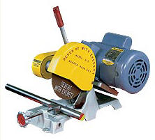 Everett's 8" dry abrasive cutoff saw is ideal for tool rooms.