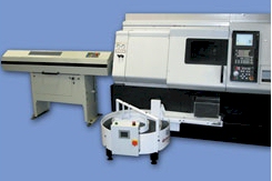 Do you bar feed? Rota-Rack Parts Accumulator can be used with any CNC lathe equipped with a parts catcher.